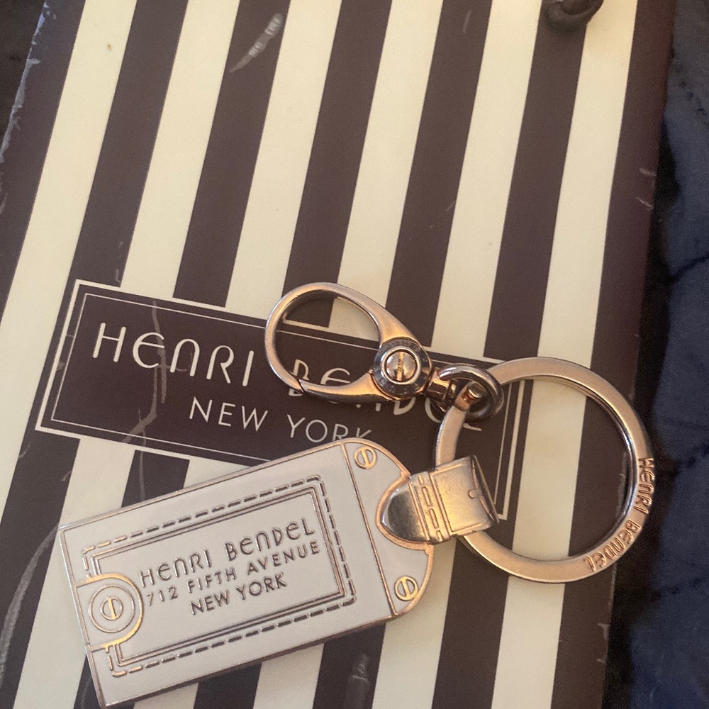 Rare Henri Bendel Tag keychain